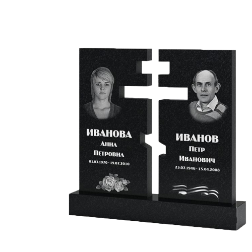Памятник из гранита габбро MG -0116