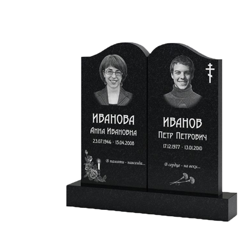 Памятник из гранита габбро MG -0111